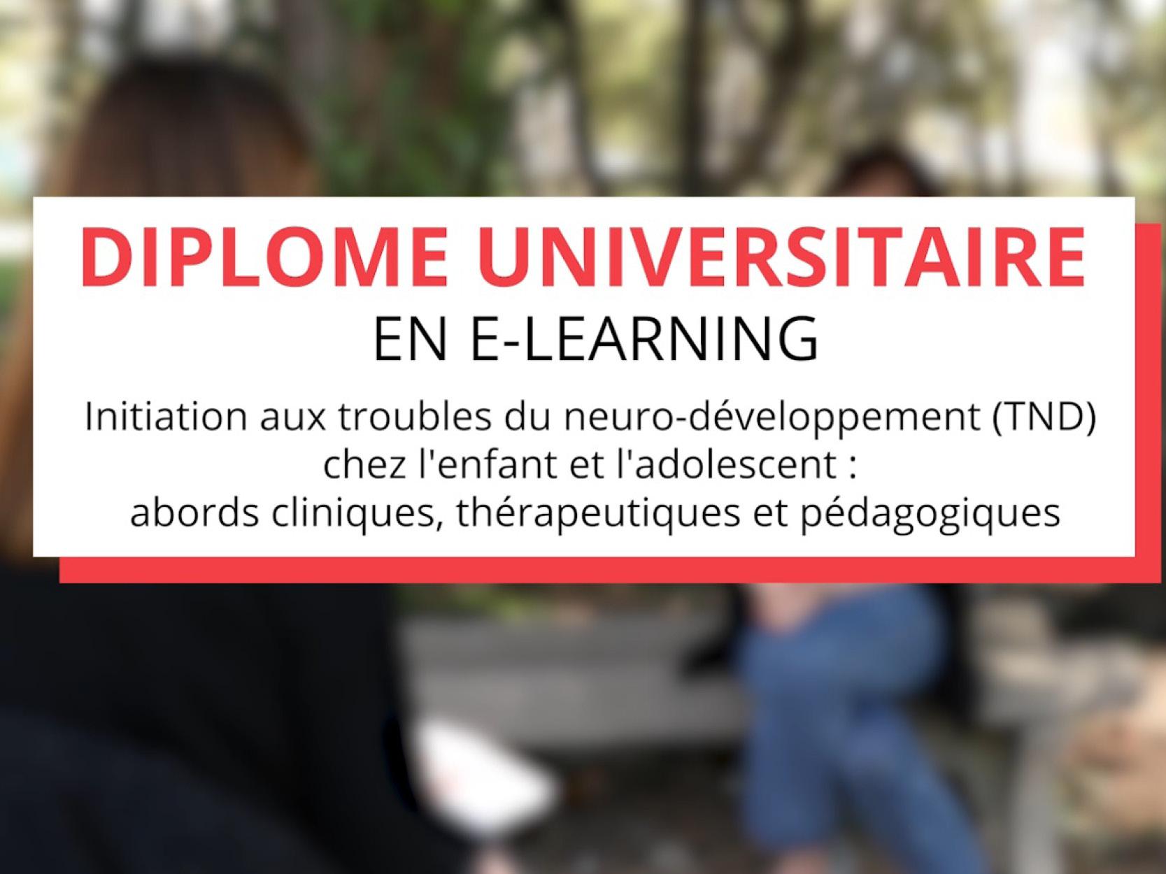 Du Initiation Aux Troubles Du Neuro D Veloppement Chez L Enfant Et L